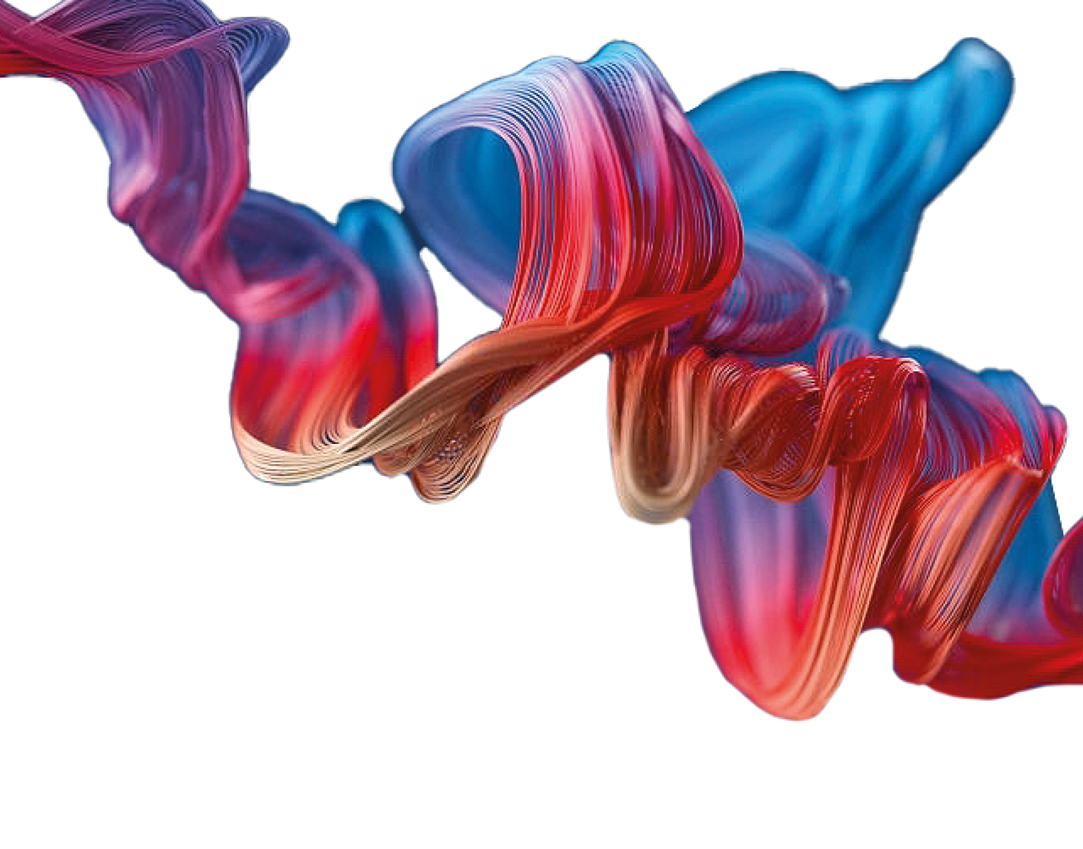 Abstract background of colorful curved wires